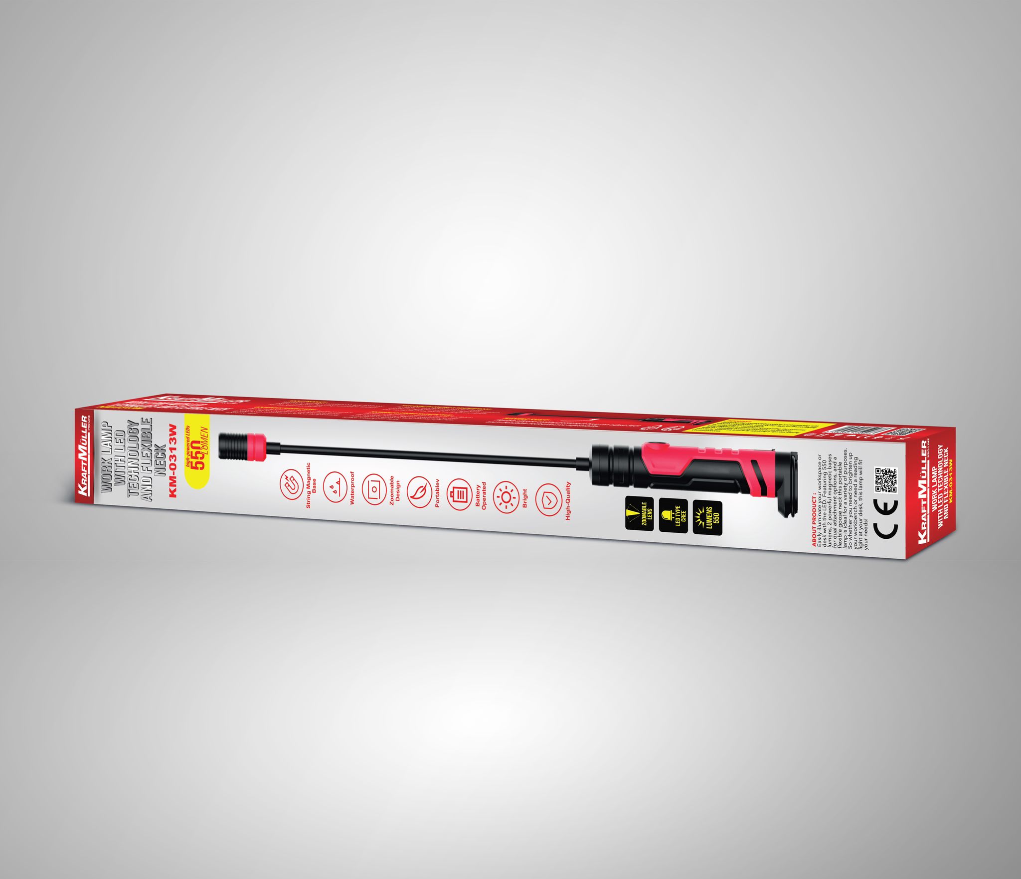 Lampe de travail LED à col flexible 13W – Image 2