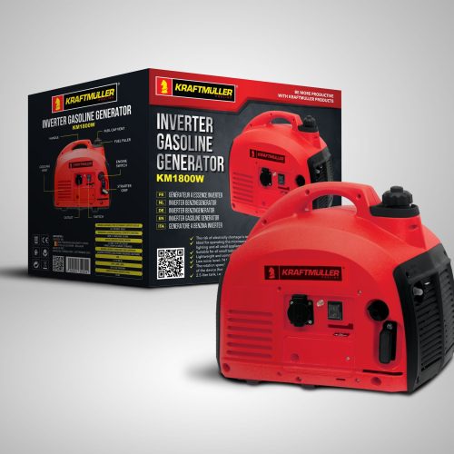 KRAFTMULLER 1.500W générateur, onduleur avec 72 cc moteur à essence 72 cc