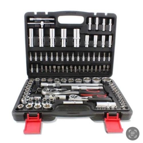 KRAFTMULLER BOITE À OUTILS AVEC CLÉ À CLIQUET ET DOUILLES 108 PCS