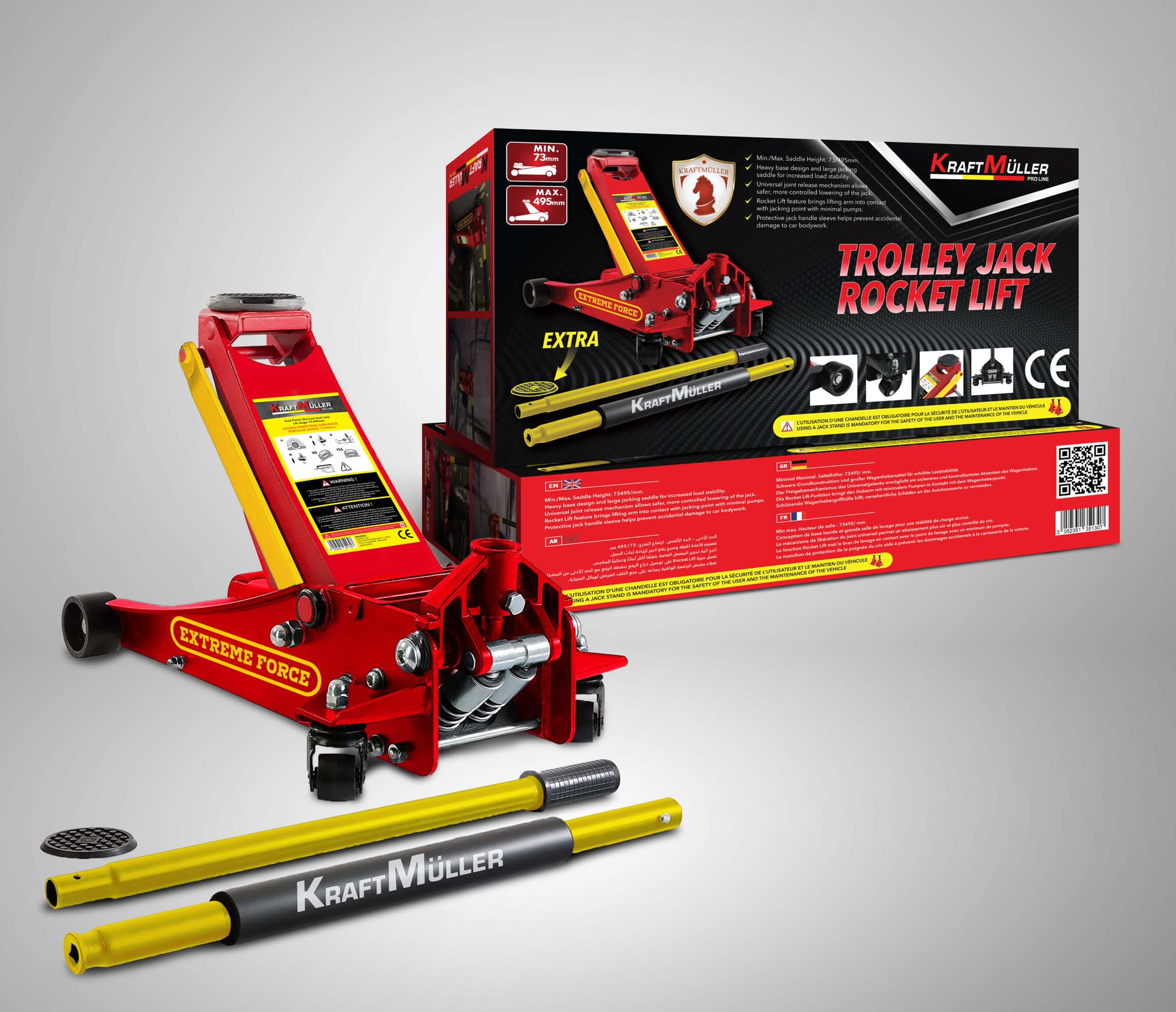 KRAFTMULLER cric de garage extra bas
