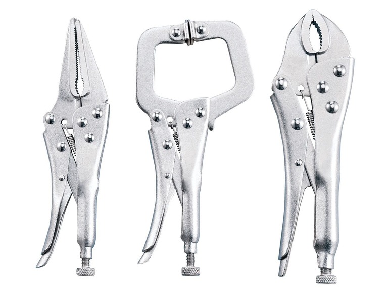 Parkside set de pinces étaux 3 pièces