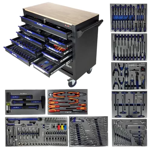 SERVANTE XXL JUMBO PRO KRAFTMULLER KM-13/11 13 TIROIRS 11 REMPLIS