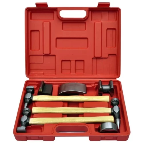 Kit de débosselage, ensemble de marteau 7 pièces