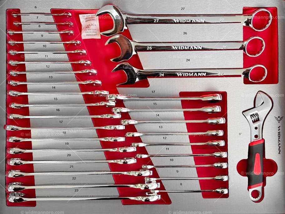 Servante XXL Jumbo Pro Widmann 13 tiroirs 11 remplis d’outils – Rouge – Image 6