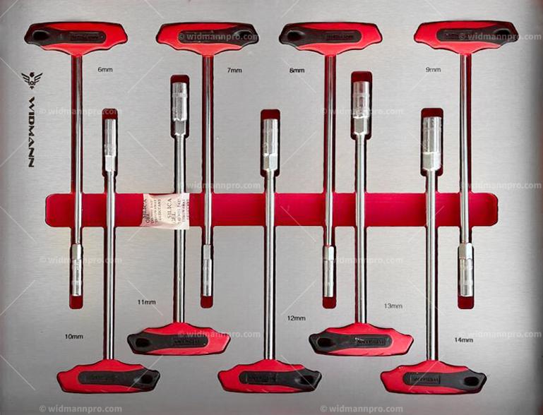 Servante XXL Jumbo Pro Widmann 13 tiroirs 11 remplis d’outils – Rouge – Image 12
