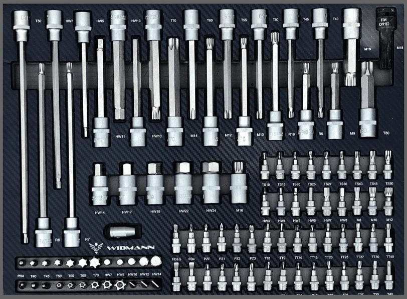 Servante/établi d’atelier widmann XXL 7tiroirs outillés – Image 4