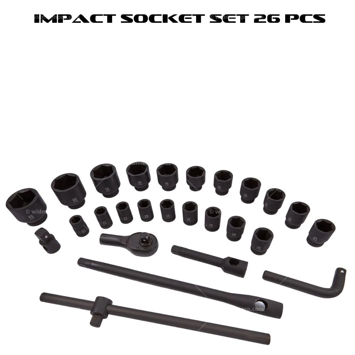 WIDMANN SET DE DOUILLES ET D’IMPACT 26 PCS 3/4 – Image 2